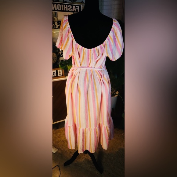 Colorful Pastel Summer Maxi dress - Picture 4 of 7